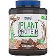 Applied Nutrition Plant Protein Powder – Critical Plant Vegan Protein Shake with SOYA, Pea, Brown Rice Proteins & Essential Amino Acids - Dairy-Free Gym Supplement (1.8kg - 60 Servings) (Chocolate)