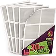 GreenFix Large Double Sided Mounting Squares 30PCs - Clear Poster Putty Non Marking - Sticky Tack for Wall Hanging - Removable Picture Hangers - Double Sided Rug Carpet Tape - Double Sided Tape