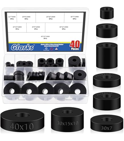 QUARKZMAN Rubberen spacer, 36 stuks, 20 mm