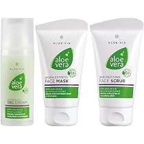 LR Aloe Vera Reinigungs- & Frischeset – Mit Peeling, Gesichtsmaske & Gel-Creme Für Extra Feuchtigkeit