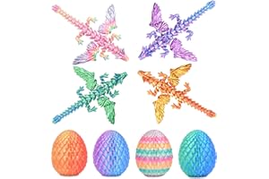 Olee Odee Drachen-Eier Set mit Mini-Drachen im Inneren 3D-gedrucktes Überraschungsspielzeug für Kinder Ostern Weihnachten Geburtstag Abschluss Schulanfang Adventskalender (Magic Pop)