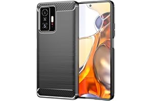 FTRONGRT Case for Xiaomi 11T Pro/Xiaomi 11T, Anti-Slip Ultra Thin Shock Absorption Anti Scratch Protective, Cover for Xiaomi 11T Pro/Xiaomi 11T (Black)