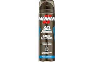 MENNEN - Gel de Rasage Homme Barbe 2/3 Jours pour Peaux Normales - 200 ml
