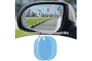 fllyingu 2 Pièces Rétroviseur Voiture, Films Adhésifs pour Vitres Auto, Anti Pluie Anti Buee Voiture Film Rétroviseur - Étanche Voiture Miroir Autocollant Protecteur