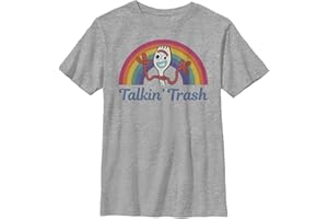 Fifth Sun Disney Pixar Toy Story 4 Talkin Trash Boy's Heather Crew Koszulka, Athletic Heather, S
