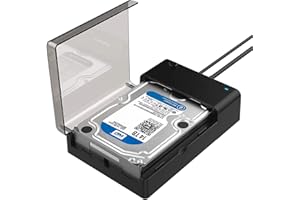 ‎SABRENT SABRENT Festplatten Dockingstation für 2,5''/3,5'' SATA HDD & SSD USB-A 5Gbps – Externes Festplattengehäuse USB 3.0 – Docking Station ohne Festplatte (EC-DFLT)