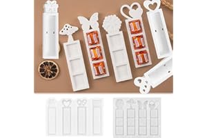 ‎SVOCK SVOCK 8 Stück Silikonformen Gießformen, Gipsformen Zum Gießen Pilz Schmetterling Herz, Silikonformen gießformen Geschenkbox Weihnachts Halloween, Gießformen Herbst Hochzeit