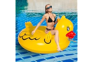 Float Joy Gonfiabile Mare Adulti Anatra Gonfiabile Piscina Materassino Tubo Galleggiante Piscina 105cm Ciambella Mare Adulto Gonfiabili