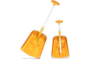 AceCamp® Schneeschaufel [65,5cm] - für Camping, Garten und Outdoor - Faltbarer Spaten - Spaten Garten - Schaufel für den Winter - Sparten - Schaufel Garten - Klappspaten - Klappschaufel - Aluminium