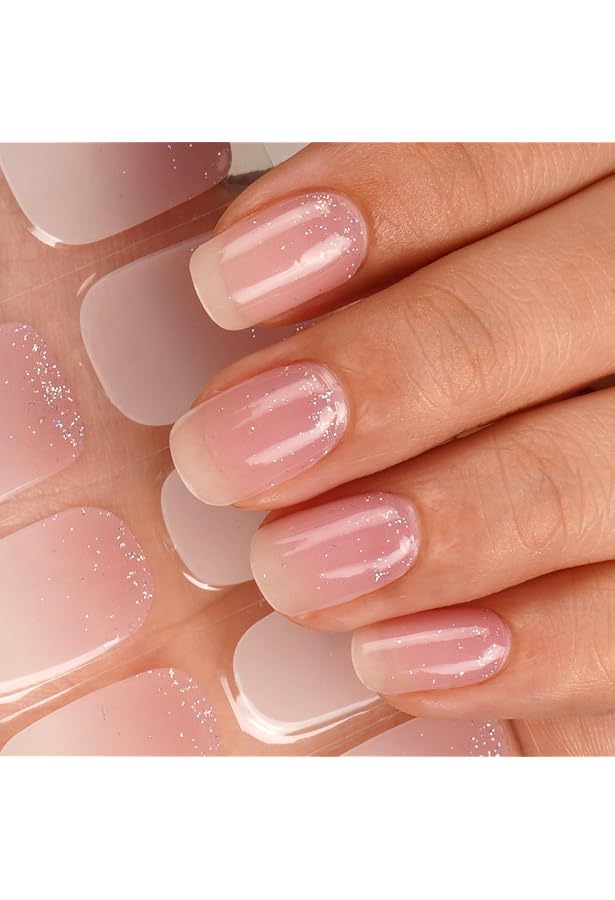 16 Streifen, Halbgehärtete Gel-Nagelaufkleber-Set Für UV