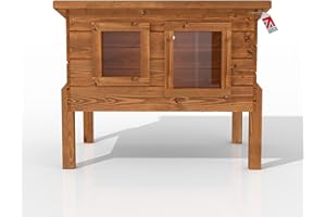 THE HUTCH COMPANY Katzenhütte mit Thermo-Barrierevorhang und Aussichtfenster