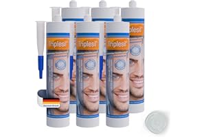 TRIPLESIL GP Mastic Silicone-Haute Température 6x 310 ml- Étanchéité Sanitaire et Extérieure- Idéal pour Intérieur et Extérieur- joint salle de bain-Sanitary Silicone sealant for indoor &outdoor use,(transparent)