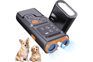 CHENRI BarkGuard Bark Guard Anti Barking Device for Dogs, Anti-Barking Ultrasonic Device, 2025 Anti-Bark Collar for Dogs, Anti-Barking Device for Dogs with LED Torch for Small Large Dogs