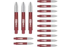‎CYEELIFE CyeeLife Dart Schäfte 15 Stück,Dartpfeile Stems 35/48mm(Short/Long) 6 Farben 2BA
