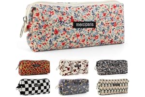 MHwan Trousse Scolaire de Style Rétro en Velours Côtelé de Haute Qualité, Légère, Peut Être Accrochée, Peut Être Utilisée comme Trousse de Maquillage, Convient aux Fille, aux College