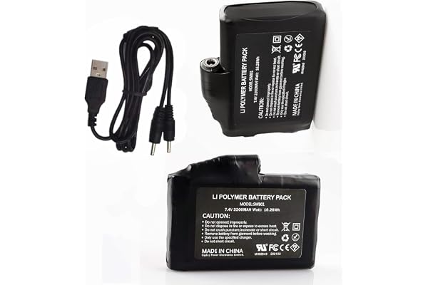 7,4 V 2200 mAh/3 500 mAh/5 000 mAh Li-Polymer uppladdningsbara batterier för batteridrivna handskar vantar foder, uppvärmda s