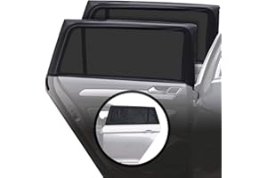 Caramaz Pare Soleil Chaussette Voiture avec Protection UV – Pare Soleil Voiture bébé - Couverture sans Espace, Lot de 2 Paires de, Taille L (BlackXL, Taille XL)