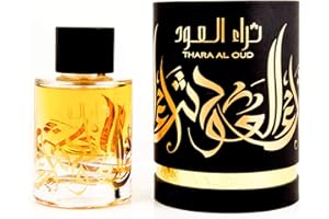 BUSINESS SQUARE BS Profumo THARA AL OUD 100 ml Eau de Parfum Attar Halal Arabic Oud Unisex Oriental Musk NOTE: Vaniglia, Cardamomo, Legno di Oud, Sandalo, Ambra e Cuoio