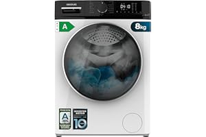 Cecotec Lavadora de Carga Frontal 8 Kg Bolero Dresscode 8610 Inverter A, 8 Kg de Capacidad, 1400 Rpm, Clase A, Función Con Vapor, Motor Inverter Plus, 15 Programas, Optimiza Nivel de Agua y Lavado