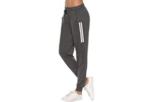Sykooria Pantalones Deportivos Casuales para Mujer Pantalones de Jogger de Cintura con Cordón de Algodón Pantalones de Chándal Suaves y Ligeros con Bolsillo
