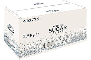 SARAS FLAVOURS OF ASIA Ttate & Llyle White Sugar Sticks – 1000 × 2.5 g Sachets (Total 2.5 kg) | Pure Cane Granulated Sugar | Vegan, Halal, Kosher & Catering‑Ready