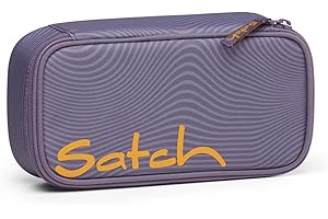 satch Astuccio Rigido Extra large incl. divisorio Scomparto con cerniera Portapenne Triangolo Finestra per l'orario