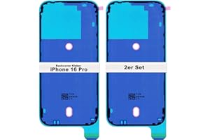 IS-TECK Lot de 2 autocollants de rechange pour iPhone 14 15 16 Plus Pro Max pour coque arrière et boîtier de cadre, film d'étanchéité (iPhone 16 Pro)