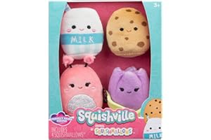 Squishville SQM - Plush 4 Pack 2" Squishmallows 4 Pack(Perfect Pairs Squad)