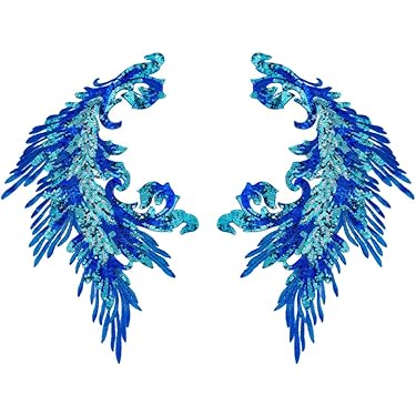 Selene 10PCS Butterfly Style Lace Applique, Organza Butterfly Patch, Bridal Sewing Lace Appliques for Dress, Garter, Sash, Headpieces, Veil