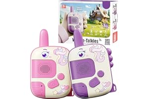 JKGIFTS Walkie Talkie - Toys for 3-8 Year Old Boys Girls Gifts for 5 6 7 8 Year Olds Boys Unicorn Gifts for Girls Toys Age 4-7 Kids Age 3 4 5 Outdoor Walkie Talkie Kids Camping Birthday Xmas Stocking Fillers