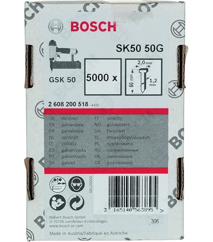 Chiodi A Testa Di Lancio 64 Mm Per Bosch GNH 18V-64 E Senco Fusion F16A - Confezione Da 20°