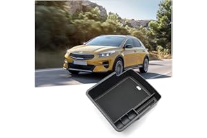 BIXUAN Pudełko do przechowywania do Kia Ceed XCeed ProCeed GT SUV 2018-2023, matowe, podłokietniki, schowek na rękawiczki, organizer z matą antypoślizgową do konsoli środkowej