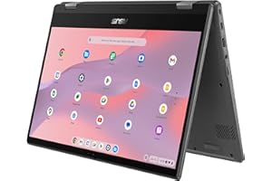 ASUS Chromebook CM1402FM2A#B0CZ42YZYG, Notebook con Monitor 14" FHD Glossy, 60Hz, MediaTek Kompanio 520, RAM 4GB, 128GB eMMC, grafica ARM Mali-G52 MC2, Chrome, Grigio
