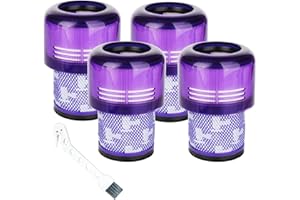 LCXCXY Lot de 4 Filtre Pour Dyson V11,Réutilisable Filtres pour Dyson V11,Filtres Compatibles pour Dyson V15 V11 SV14 SV22 Animal/Absolute/Torque Drive/Fluffy/Detect/Complete Pro, Remplacer Part # 970013-02