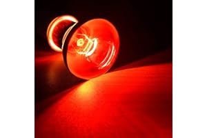 YOLISPA Bombilla de Lámpara de Calor para Luces Rojas de Reptiles Anfibios Perros Pollos Y Otros Usos de Calefacción de Animales 50W