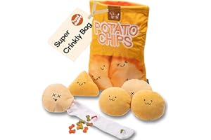 YEPPUPPY Schnüffel Puzzle Spielzeug für Hunde – Hundebereicherung, mentale Stimulation mit quietschend Sound für natürliche Nahrungssuche (Potato)- Hundespielzeug für kleine, mittlere, große Hunde