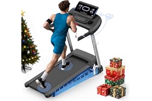 Kitopa 2025 Treadmills for Home, Sporty Digital Screen with 7HP, 12 MP/H, 18% Auto Incline, Heart Rate & APP & Bluetooth Speakers, Running Machine 160KG Capacity with Wide Belt for Home Office Gym