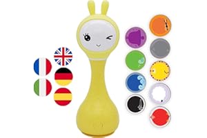 Alilo R1M_Ye Smart Bunny interaktywna grzechotka wielojęzyczna, żółty