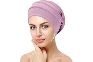 VUCDXOP Gorro Sombrero Pañuelo Turbante Mujer,Cancer Chemo Sombrero Beanie Bufanda Floral Wrap Cap Cabeza de Turbante Muslim Turbante Cap para Càncer Quimioterapia Chemo Pèrdida de Pelo Cabello