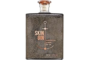 ‎SKIN GIN Skin Gin | Handcrafted German Gin | Reptile Brown, Manufaktur Gin aus dem Alten Land | Koriander-Grapefruit-Limetten | 42% 500ML