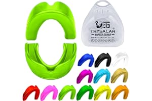 TRYSALAR Zahnschutz, professioneller Mundschutz mit Etui für Sportarten wie MMA, Boxen, Rugby, Hockey, Kampfkunst, Karate, Basketball und Muay Thai, Jugendliche und Erwachsene