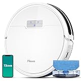 Tikom Saugroboter mit Wischfunktion 2 in 1, G8000 Pro Staubsauger Roboter, 4500Pa Starke Saugkraft Roboterstaubsauger, Selbst