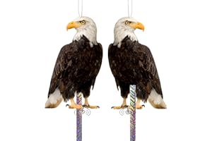 HOMO TRENDS Anti Pigeon pour Balcon, Effaroucheur Oiseaux, Repulsif Pigeon, Corbeau Anti-Pigeon, Effaroucheur Pigeons Balcon, Hibou Anti Pigeons, Epouvantail Balcon Jardin Extérieur 2 Pièces Carton