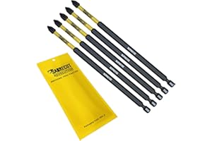 5 x SabreCut SCPH2152_5 152 mm PH2 Juego de puntas de destornillador de impacto magnético Phillips Heavy Duty Compatible con Dewalt Milwaukee Bosch Makita y más