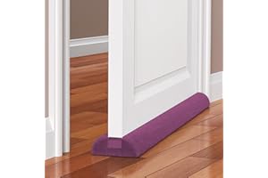 MEFENY Draught Excluder for Doors, 90cm Draught Stopper for Bottom of Doors, Adjustable Under Door Sweep with Double Side Draft Guard for Door Seal Weather Stripping to Prevent Cold air, Violet