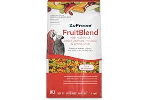 Zupreem Multifrutas Alimento para Aves de Compañía - Frutas y Vitaminas - Pienso para Pájaros Indicado para Loros, Guacamayos, Cacatúas, Caiques y Otros Pájaros Medios-Grandes y Grandes - 1,5 kg