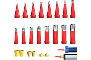 GUAHKUN Edelstahl Dichtungsdüse Dichtmittel Abdichten Düsen Dichtungsfinisher Silikon Erdbeerblase Ein Satz einteiliger Edelstahldüsen