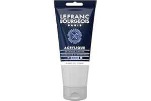 Lefranc Bourgeois Fine Acrylic Colore Acrilico, Bianco (Titanium White), 80 ml