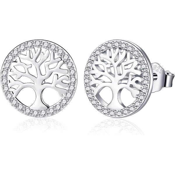 Orecchini A Perno Donna In Argento 925 Con Zirconia - Albero Della Vita SOFIA MILANI, 20427