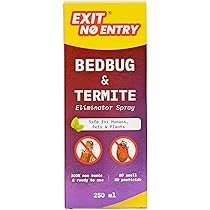 EXIT NO ENTRY Bed Bug & Termite Spray - 250ml | 100% Non-Toxic And
